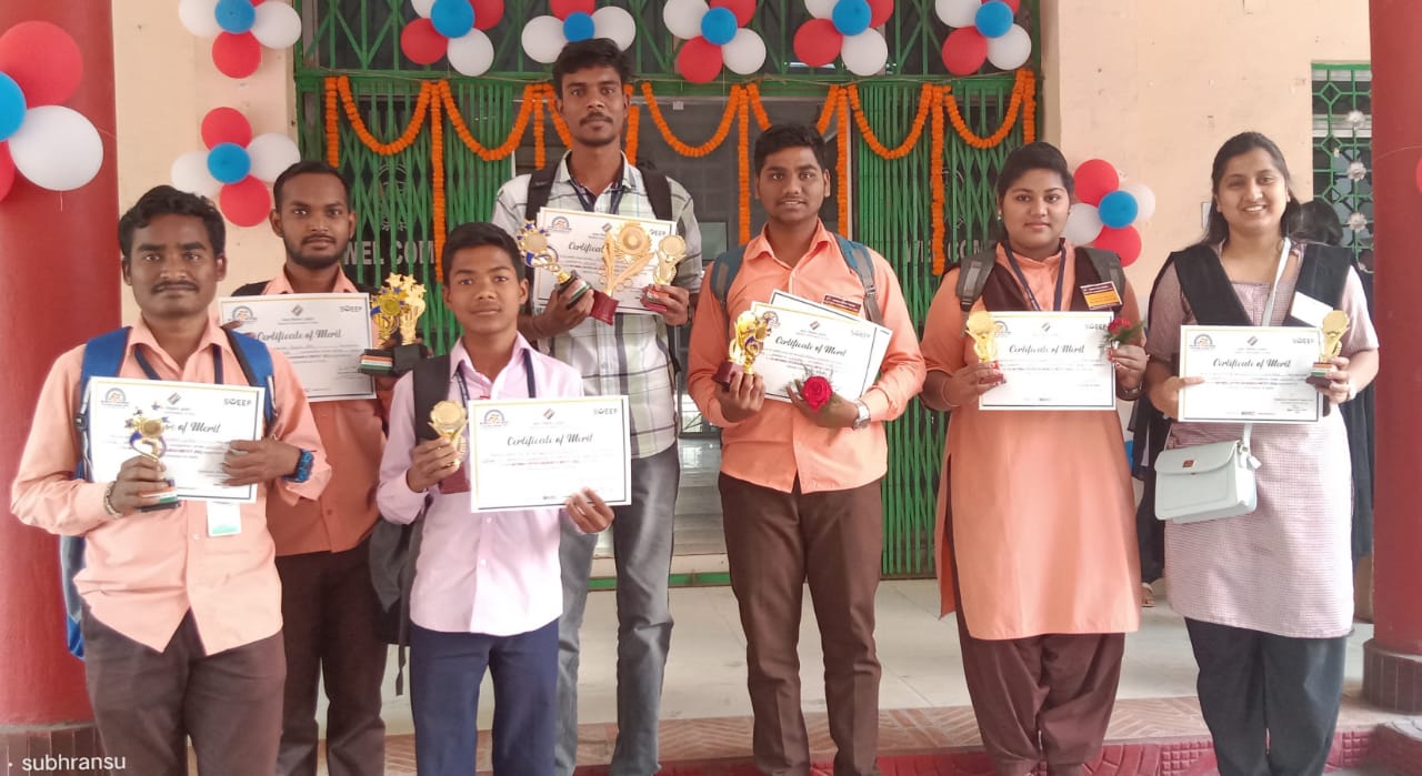 Students are awarded AS WINNERS OF DIFFERENT COMPETITIONS, ON THE OCCASION OF VOTER'S Day at DRDA Bhavan
