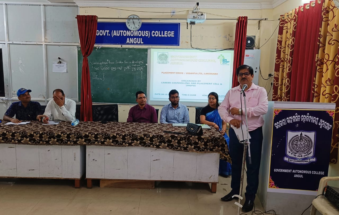 On-campus Placement Drive by Vedanta Ltd for 2022 Batch students organised by Placement cell and OHEPEE